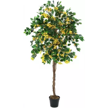 EUROPALMS Bougainvillea kunstig plante, gul, 180 cm 82507081
