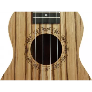 DIMAVERY UK-400 Soprano Ukulele Zebrawood 26255831