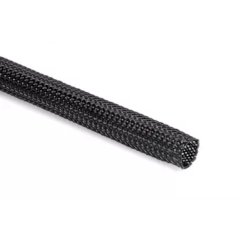 HellermannTyton HEGP12-PET-BK Flettet kabelbeskyttelsesslange, polyester, sort, 8-17 mm, 100 m 170-11200