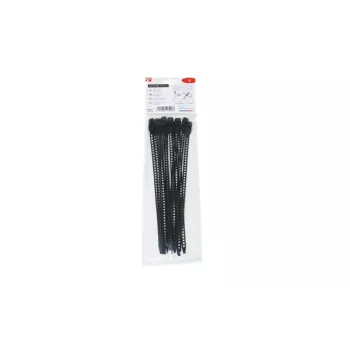 HellermannTyton SOFTFIX® genanvendelig kabelbinder 260 x 7 mm, sort, 12-pak 115-07270