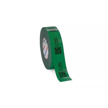 HellermannTyton 596-12166 termotransfer-polyesteretiketrulle, 25,4 x 12,7 mm, hvid, permanent akrylklæber, 2500 etiketter