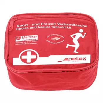 Petex 43930212 førstehjælpstaske med velcrolukning til børn, voksne, entreprenørmaskiner, fritid, 115 x 70 x 155 mm
