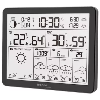 Techno Line WD3000 WLAN-vejrstation med 4-dages prognose og udendørs sensor WD3000 vejrstation