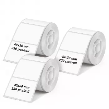 Olympia 6321 Thermal Label Roll 40 mm x 30 mm White 690 Labels
