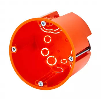f-tronic HW hulmurdsdåse E117, Ø 68 mm, dybde 61 mm, halogenfri, orange 7350165