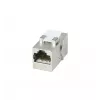 SYNERGY21 S216317V4 Cat6A afskærmet RJ45 Keystone-koblingsmodul, hun til hun, Slimline kort, metalhus
