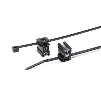 HellermannTyton T30REC4A-PA66HS/PA66HIRHS-BK sort varmestabiliseret slagfast kabelbånd 150x3,5 mm, 500-pak 150-76090