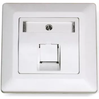 Dätwyler 185866 RJ45 Cat 7A datamodul, 1 port, hvid
