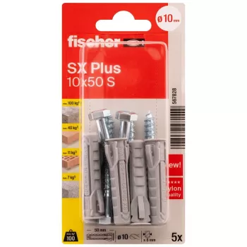 Fischer SX Plus rawlplug 10 x 50 mm, 5 stk. 567828