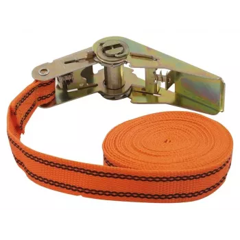 Petex One-Piece Ratchet Lashing Strap, 5 m x 25 mm, Orange (43192635)