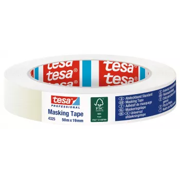 TESA 4325 afdækningstape 19 mm x 50 m hvid 04325-00000-01