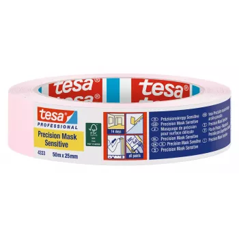 tesa 4333 Precision Mask lyserød afdækningstape 50 m x 25 mm 04333-00018-02