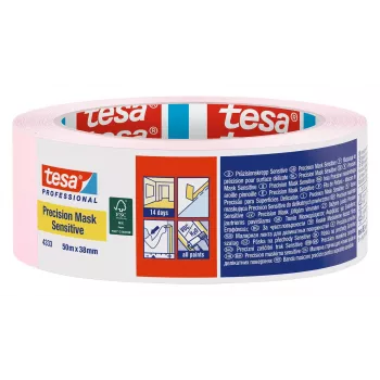 tesa 4333 Precision Mask lyserød afdækningstape 50 m x 38 mm 04333-00020-02