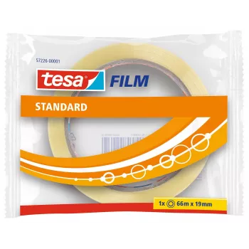 Tesa klæbebånd transparent 19 mm x 66 m (12TES572260100)