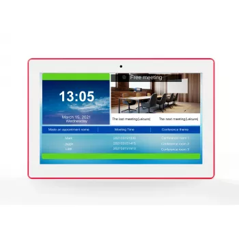 ALLNET MeetTwo-150W 15 inch mødelokale-tablet med RGB-LED, Android 16, NFC/RFID, hvid