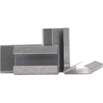 Banholzer & Wenz Steel Strap Fasteners C-Form 16x27mm Pack of 1000 (17331)