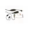 MIDLAND Albrecht AE 31-PT07 in-ear mono-headset med bøjlemikrofon og PTT, kabelbundet, 2-pin tilslutning, sort 41990