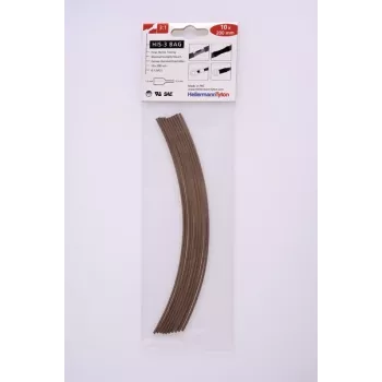 HellermannTyton Heat Shrink Tubing Set HIS-3, 3:1 Shrink Ratio, 90 Pieces, 8 Diameters, 7 Colours, 100 mm Lengths 308-30163