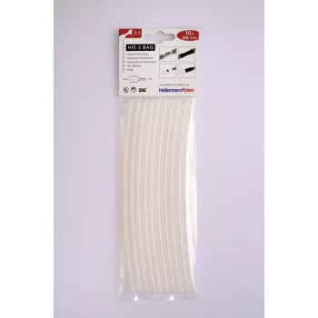 HELLERMANNTYTON HIS-3 3:1 Heat Shrink Tubing Assortment, 127 Pieces, Black 308-30615