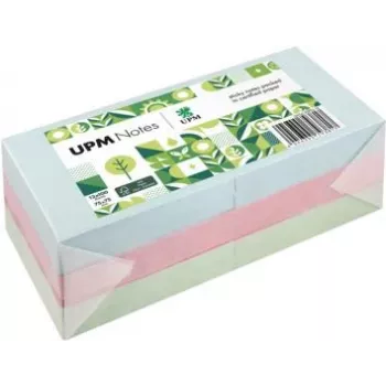 UPM Notes Sticky Notes 5654-20PG-12 Pastel 75x75mm 100 Sheets Assorted 12 Pads