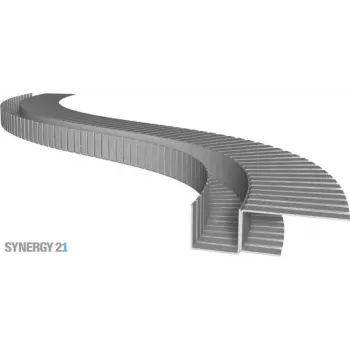 SYNERGY21 S21-LED-PR00002 LED-profil 200cm, galvaniseret stål TYP-A Flex