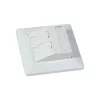 SYNERGY21 keystone-modulbærer indbygning til 2xTP-modul ren hvid rund S216330V3