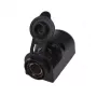 IWH Overflade-DIN-stikdåse 12/24V 16A sort 019009