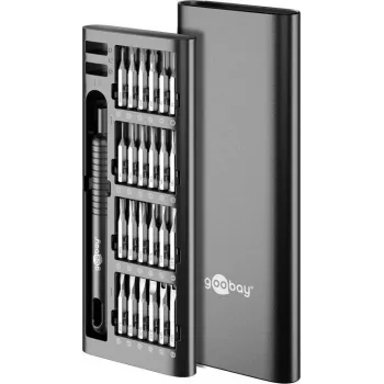 Goobay 77835 Screwdriver Set with 48-Piece Precision Bit Set