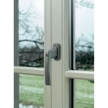 ABUS aflåseligt vinduesgreb sølv ABFS59486