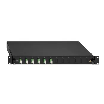 Rutenbeck BasicLine 19 inch udtrækkelig splejseboks 1U, lysegrå 2280302060