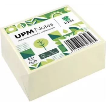 UPM Notes Sticky Notes 5820-01PG 75x75mm 400 Sheets Yellow