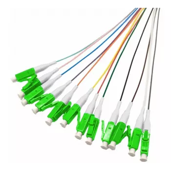 Tecline OM5 LC/UPC Fiber Pigtails, 12-Pack, 2.0 m, Color-Coded 20500018