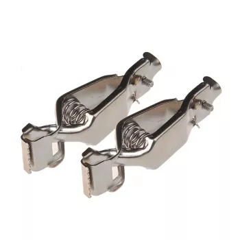 IWH 19032 ladeclips 25A batteripolklemmer, positiv & negativ, fjederbelastet, 1 par