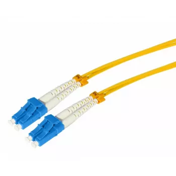 Tecline HD LWL-patchkabel, singlemode OS2 9/125 µm, LC duplex til LC duplex, gul, 20 m 799LL20