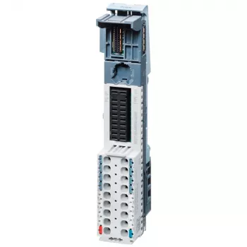 Siemens SIMATIC ET 200SP BaseUnit BU15-P16+A0+2D, type A0, Push-in-klemmer, lys farvekode, 16 procesklemmer, 2 diagnoseklemmer, definerer ny potentialegruppe P1 til 2-tråds-sensorer, DIN-skinne-montering, IP20 6ES71936BP000DU0