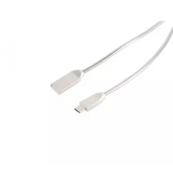 EXERTIS CONNECT USB lade- og synkroniseringskabel A til Type-C 3.1 stål sølv 1,6m 39910217
