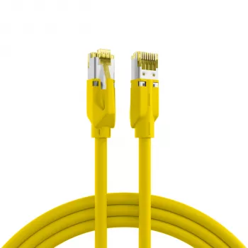 EFB Elektronik RJ45-patchkabel Cat.6A S/FTP LSZH gul 0,15m (K8560GE.0,15)