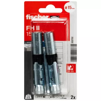 Fischer FH II 15/M10 I K NV højtydende anker, 1 sæt (532752)
