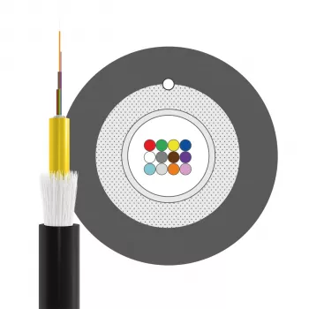 INFRALAN A-DQ(ZN)B2Y OM3 12G (1x12) Fca 2000N Black 5.8mm Fiber Optic Cable A12M3F1