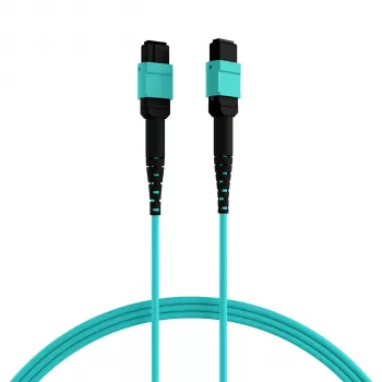 EFB Elektronik MPOF12MPOFOM3-3 MPO-PLUS hun til MPO-PLUS hun OM3 12-fiber type B LSZH aqua patchkabel, 3 m