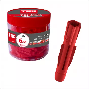 TOX TRI 6/51 universaldybel 6 mm x 51 mm, 150 stk. 010260041