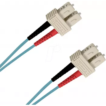 EFB Elektronik O7413.1-1.2 1m SC til SC duplex OM3 LSZH aqua fiber-patchkabel SCSCOM3DAQ1