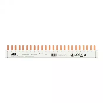 ABB BB-SU 3/24/10 3-Phase Pin Busbar, 10 mm², 24 Pins, 63 A 2CDL803141R1024