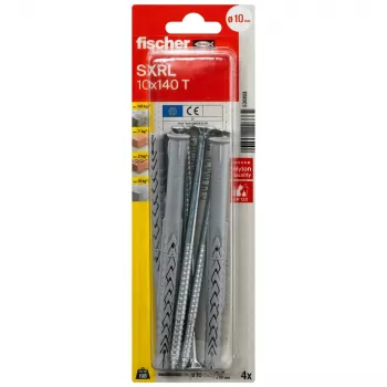 Fischer SXRL 10 x 140 T K NV Langskaftdyvel med undersænkskrue, 1 sæt (536193)