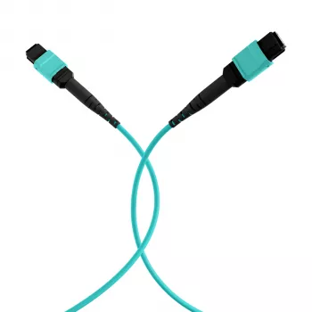EFB Elektronik MPO-PLUS Female til MPO-PLUS Female patchkabel, OM3 multimode, 12 fibre, type B, LSZH aqua, 5m MPOF12MPOFOM3-5
