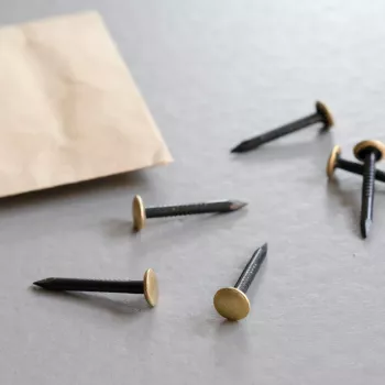TOX Home Classic billedsøm 20 stk. messingpletteret stål 25mm 063600101