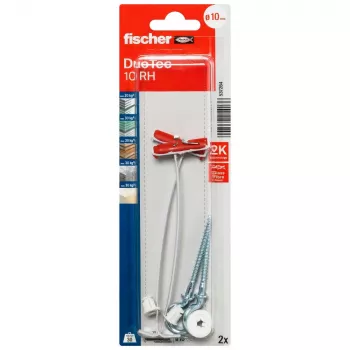 Fischer DuoTec 10 RH K NV Dübel med rundkrog, 1 sæt (537264)