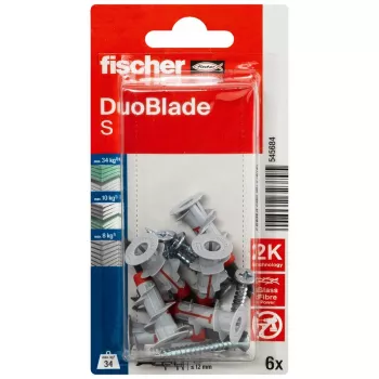 Fischer DuoBlade S K NV Gipspladedübel med skrue, 1 sæt (545684)
