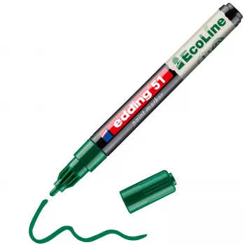 edding 51 EcoLine lakmarker grøn 1-2 mm 4-51-004