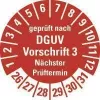 HEIN Industrieschilder DGUV V3 Inspection Label NP26-31, Round 20 mm, Permanent Adhesive, White, 500/Roll 185658